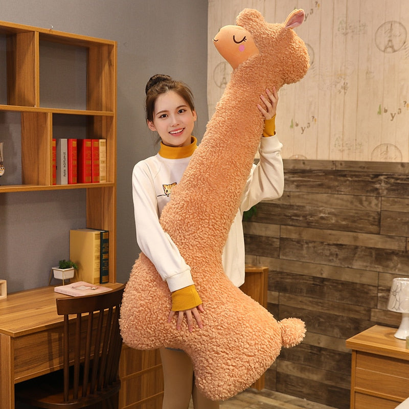 Large Plush Lama Stuffed Pillow Toy 75 - 130cm