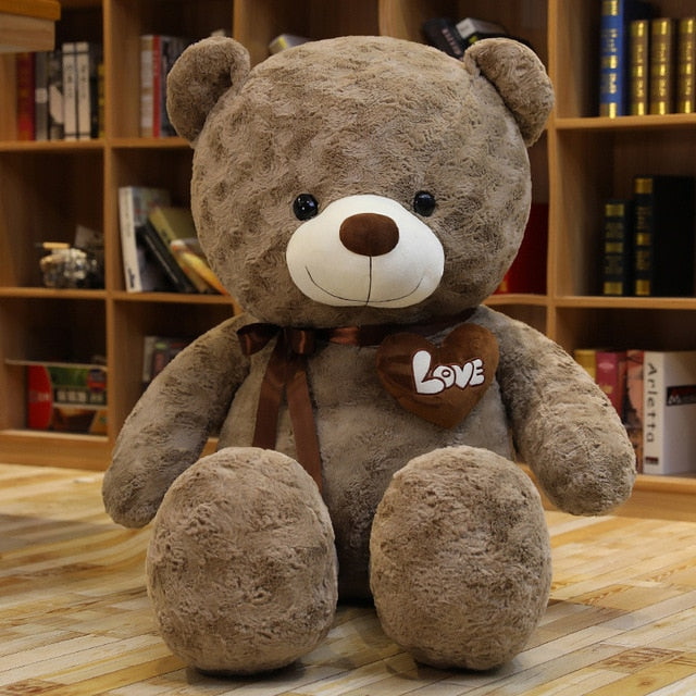 Large Plush â€˜Loveâ€™ Teddy Bear Gift Stuffed Toy 60cm - 100cm Brown