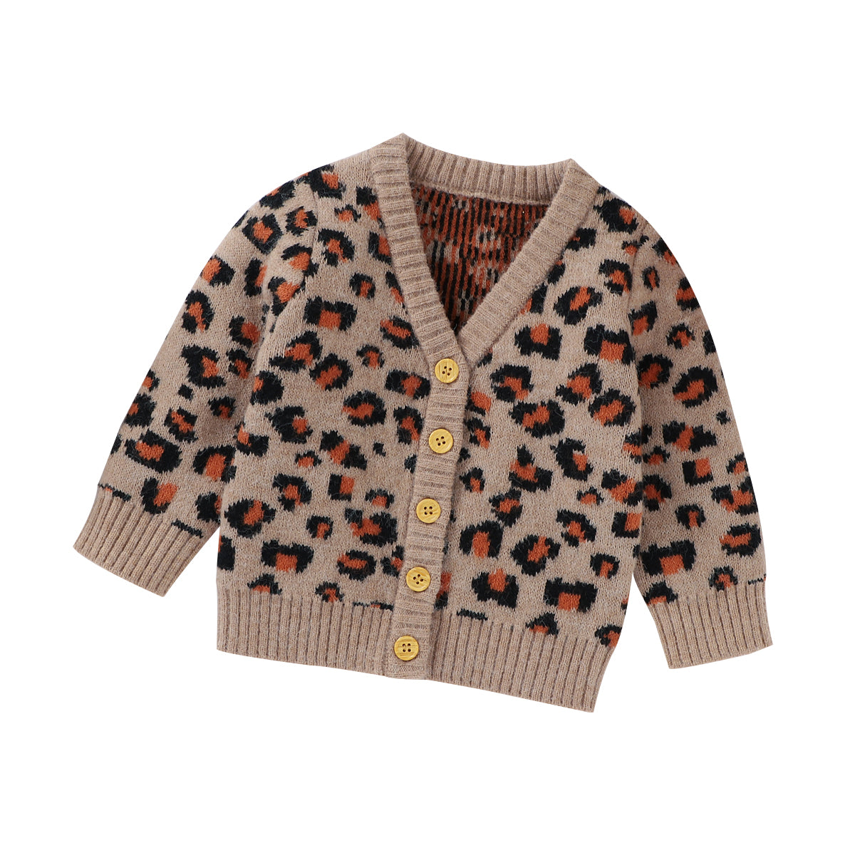 Baby Brown Leopard Print Cardigan (Age 6M-24M)