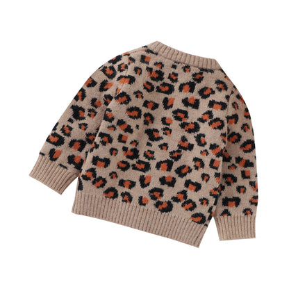 Baby Brown Leopard Print Cardigan (Age 6M-24M)