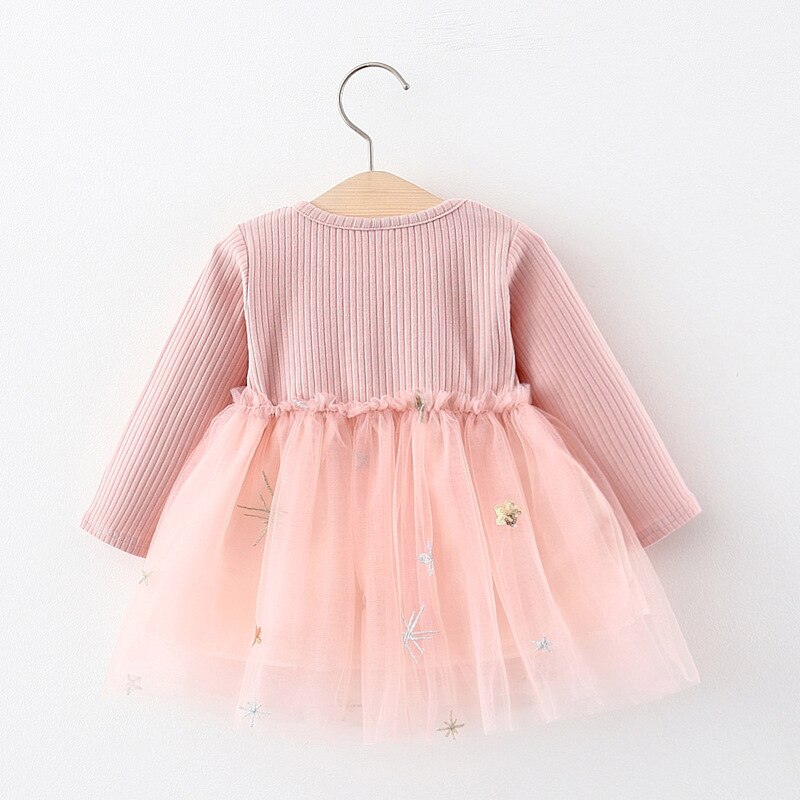 Baby Girls Long Sleeve Tulle Dress (Age 6-24m)