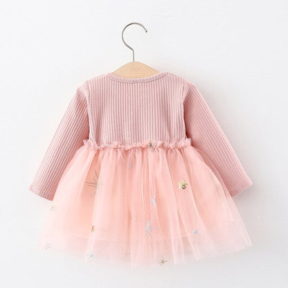 Baby Girls Long Sleeve Tulle Dress (Age 6-24m)