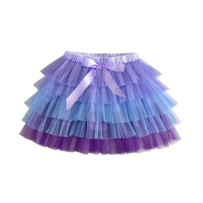 Girls Purple Tulle Tutu Skirt (Age 3-8yrs)