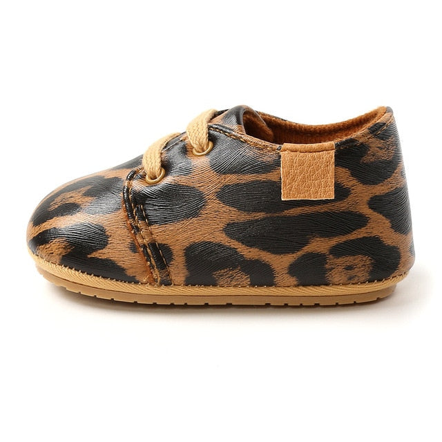 Baby Anti-Slip Trainers (Newborn - 18M) Leopard