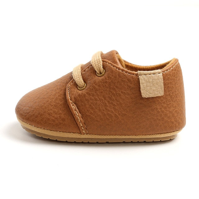 Baby Anti-Slip Trainers (Newborn - 18M) Dark Brown