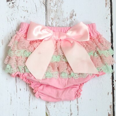 Baby Girls Ruffle Bloomers (Age 3m-24m) Green