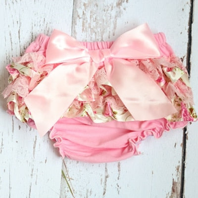 Baby Girls Ruffle Bloomers (Age 3m-24m) Rose