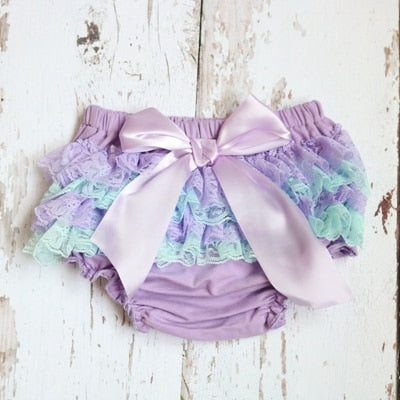 Baby Girls Ruffle Bloomers (Age 3m-24m) Lavender