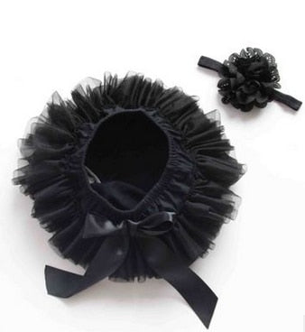 Baby Girls Ruffle Tutu Bloomers (Age 3m-24m) Black