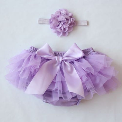 Baby Girls Ruffle Tutu Bloomers (Age 3m-24m) Lavender