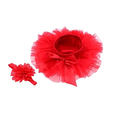 Baby Girls Ruffle Tutu Bloomers (Age 3m-24m) Red