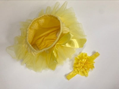 Baby Girls Ruffle Tutu Bloomers (Age 3m-24m) Yellow