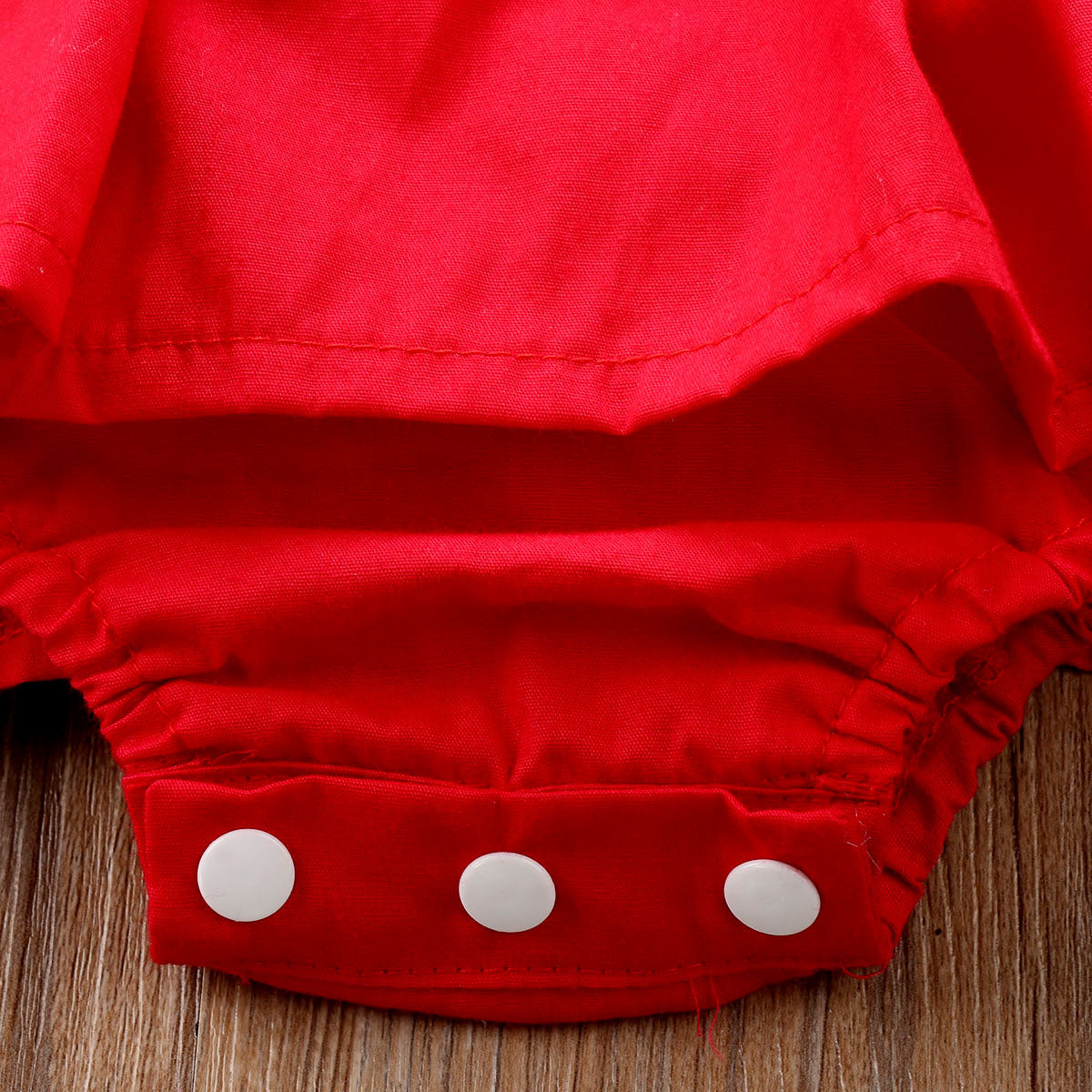 Baby Girls Red Romper Dress (Age 6-24m)