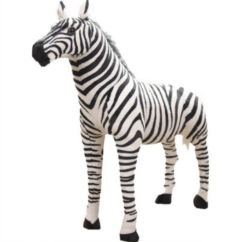 Large Standing Zebra Stuffed Plush Toy 30 - 54cm