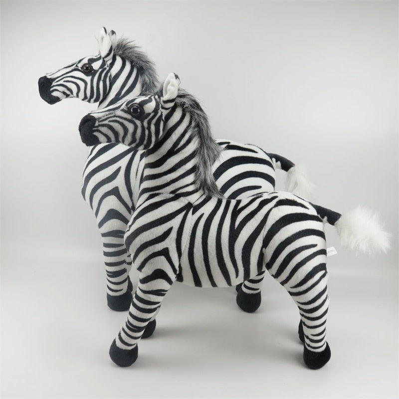 Large Standing Zebra Stuffed Plush Toy 30 - 54cm