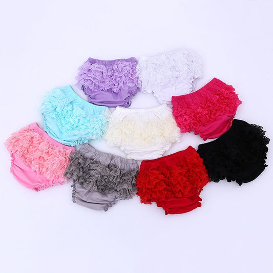 Baby Lace Ruffle Bloomers (Age Newborn-24m)