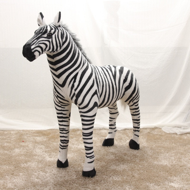 Large Standing Zebra Stuffed Plush Toy 30 - 54cm