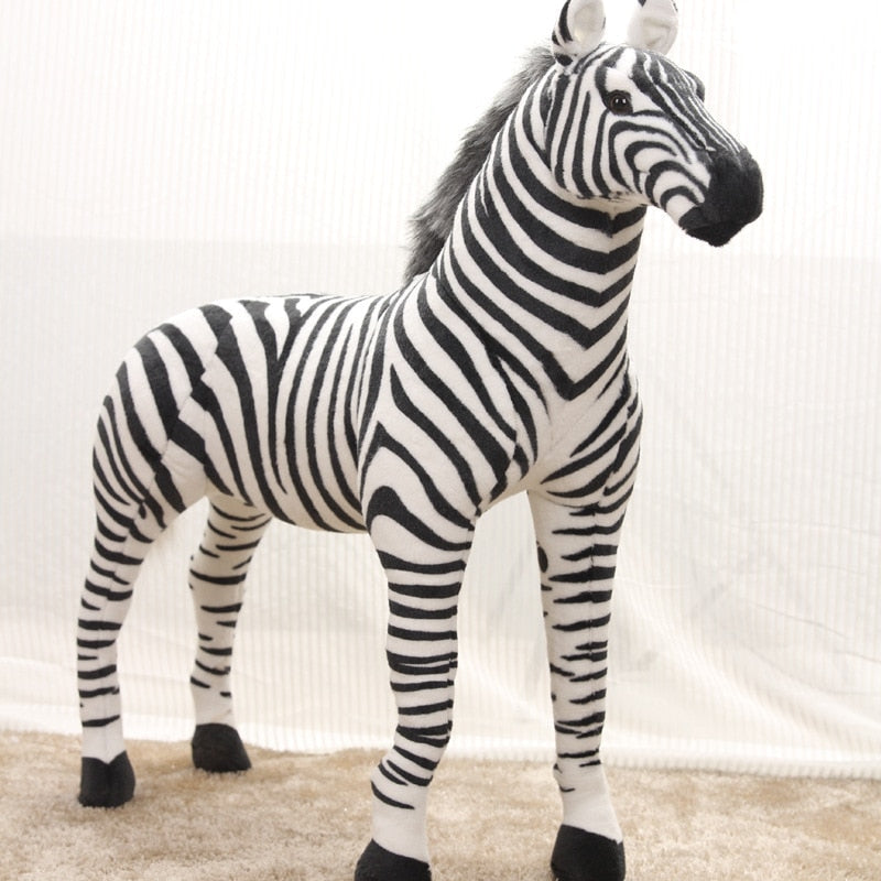 Large Standing Zebra Stuffed Plush Toy 30 - 54cm