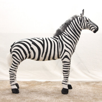 Large Standing Zebra Stuffed Plush Toy 30 - 54cm