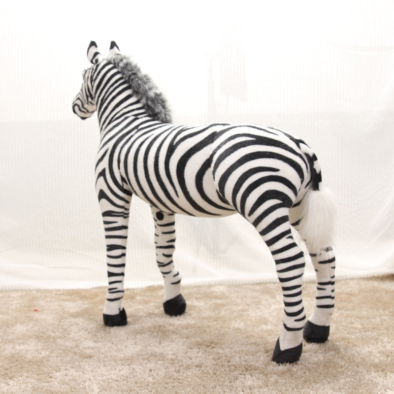 Large Standing Zebra Stuffed Plush Toy 30 - 54cm