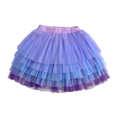 Girls Purple Tulle Tutu Skirt (Age 3-8yrs)