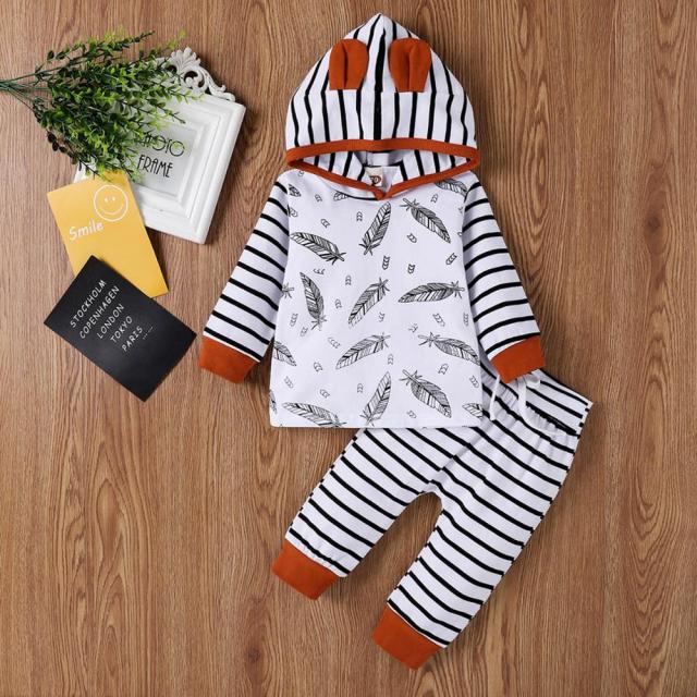 Baby Girls / Boys Stripe Top & Trousers & Hat Set (Age 3m-24m) Multi M