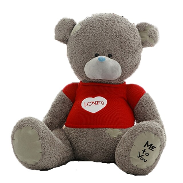 Large Stuffed â€˜Me To Youâ€™ Teddy Bear Plush Toy 40CM - 120CM Grey