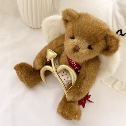 Cupid Love Jointed Teddy Bear - 35CM