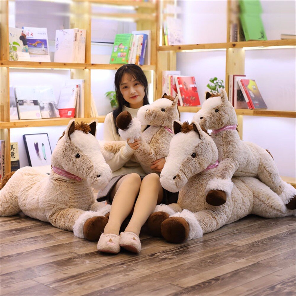 Large Plush Horse Stuffed Toy - 90-120cm