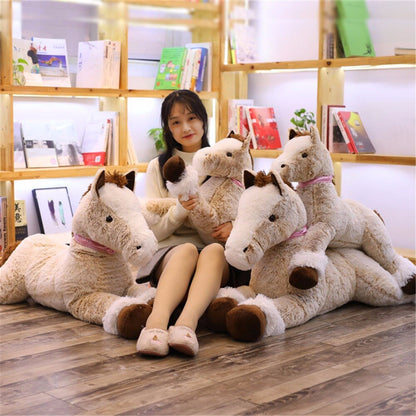 Large Plush Horse Stuffed Toy - 90-120cm