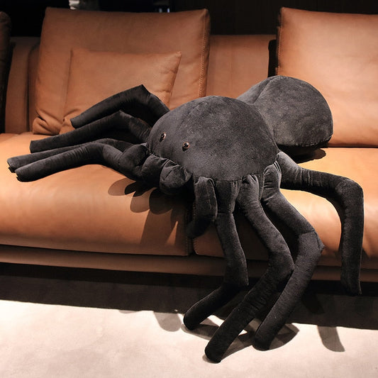 Large Plush Black Spider Stuffed Pillow Toy 20cm-80cm