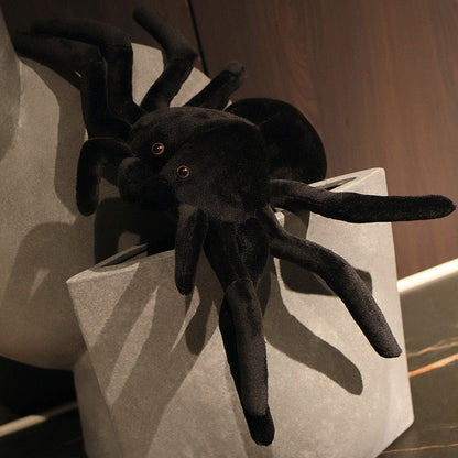 Large Plush Black Spider Stuffed Pillow Toy 20cm-80cm