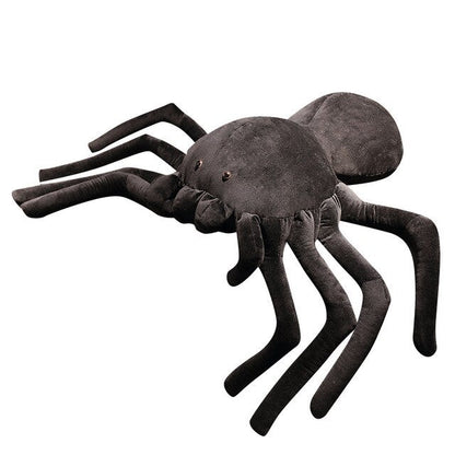 Large Plush Black Spider Stuffed Pillow Toy 20cm-80cm Black