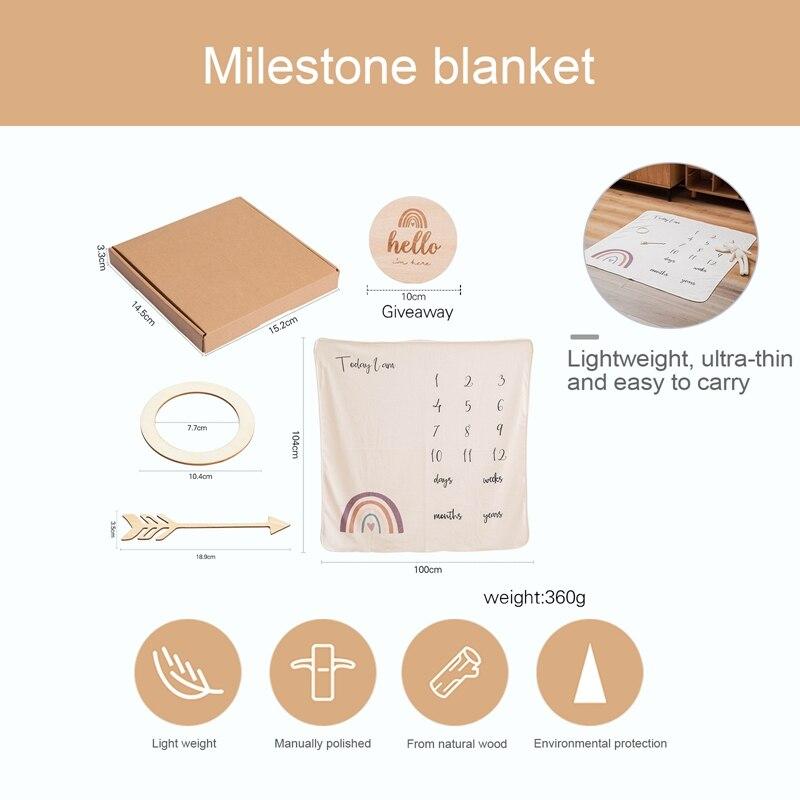 Baby Milestones Blanket Set