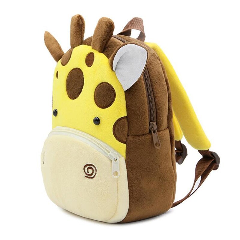 Kids Plush Giraffe Backpack Yellow