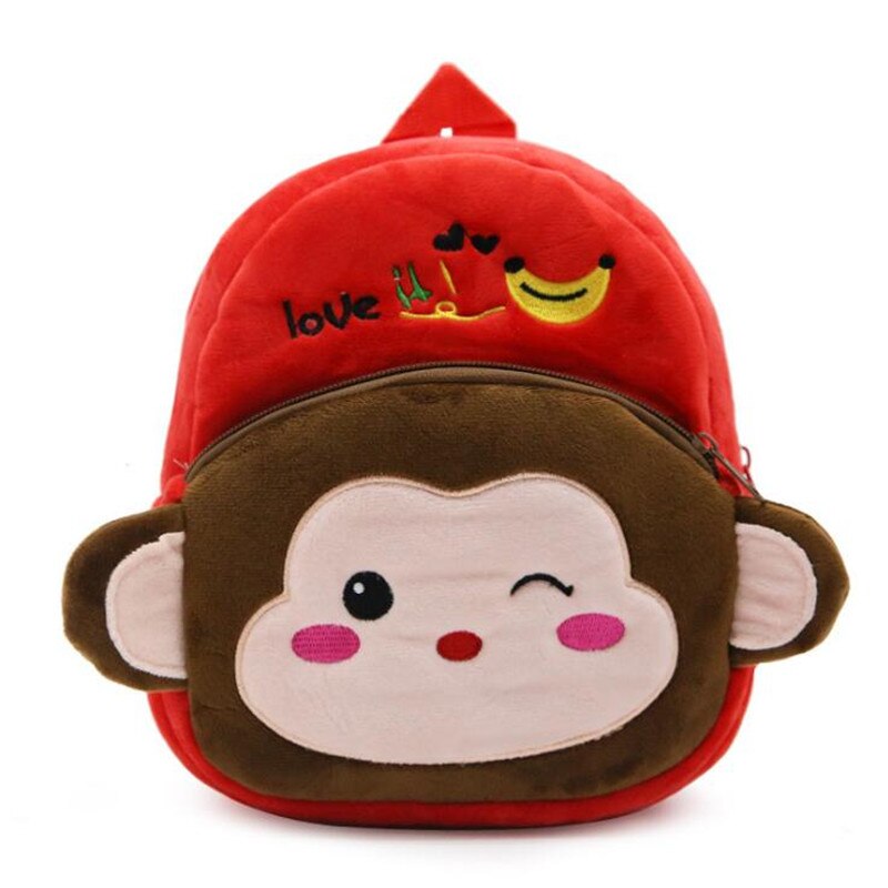 Kids Plush Monkey Backpack