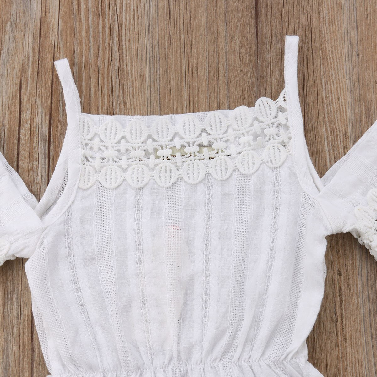 Girls White Top & Embroidered Jeans Set (Age 24M-6YRS)