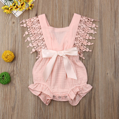 Baby Girls Crochet Romper (Age 6m-24m)