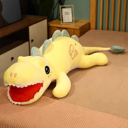 Large Tyrannosaurus Dinosaur Pillow Plush Toy 85-150cm Yellow