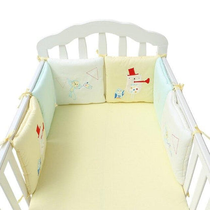 Baby Crib & Cot Bumper Set - 6 Pack Happiness