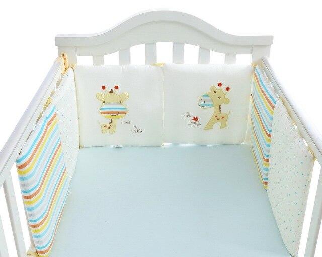 Baby Crib & Cot Bumper Set - 6 Pack Giraffe