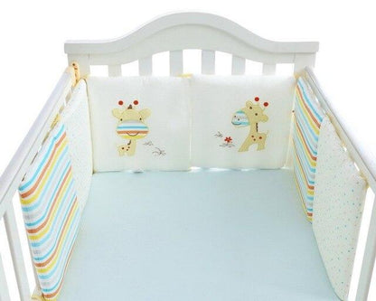 Baby Crib & Cot Bumper Set - 6 Pack Giraffe