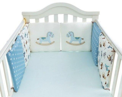 Baby Crib & Cot Bumper Set - 6 Pack Trojan horse