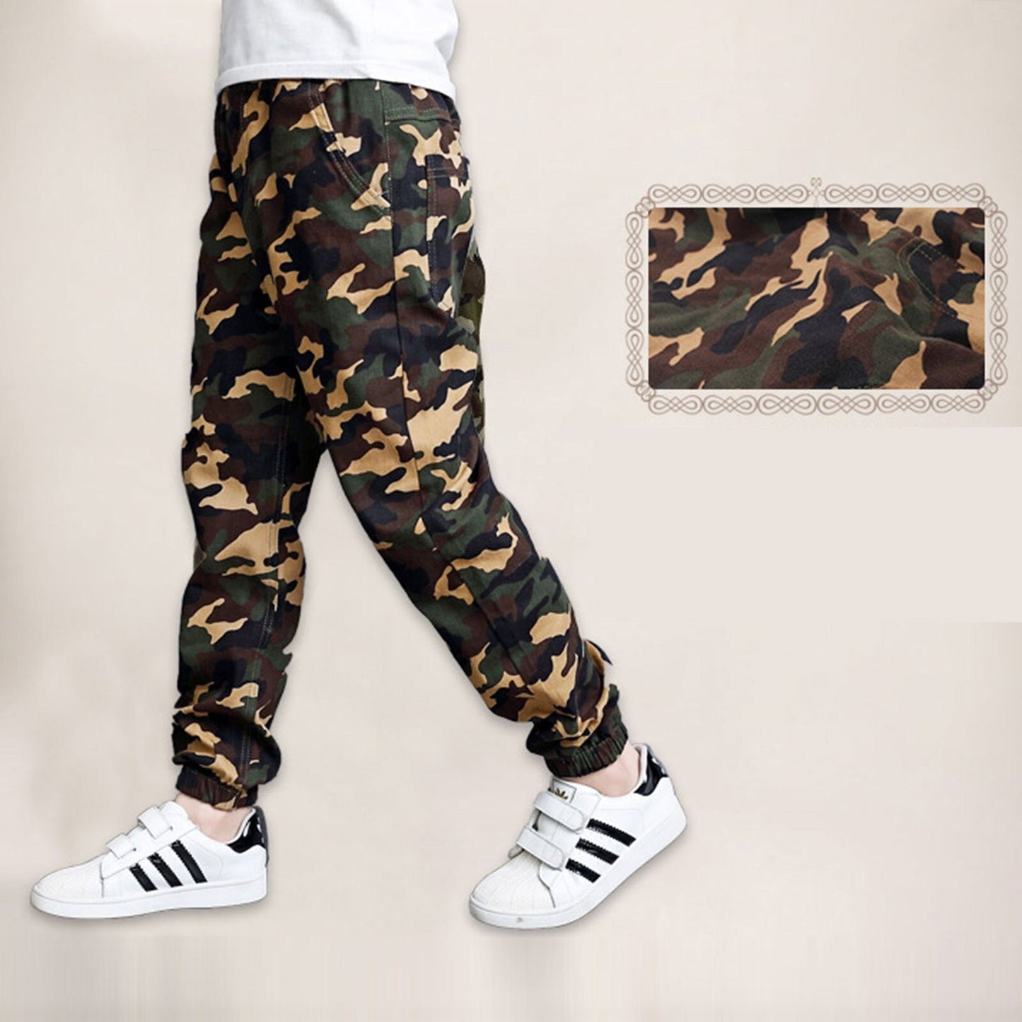 Boys Camouflage Cargo Pants (Age 6-14YRS)