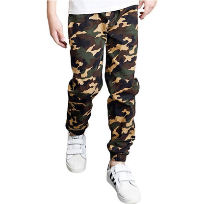 Boys Camouflage Cargo Pants (Age 6-14YRS) Green