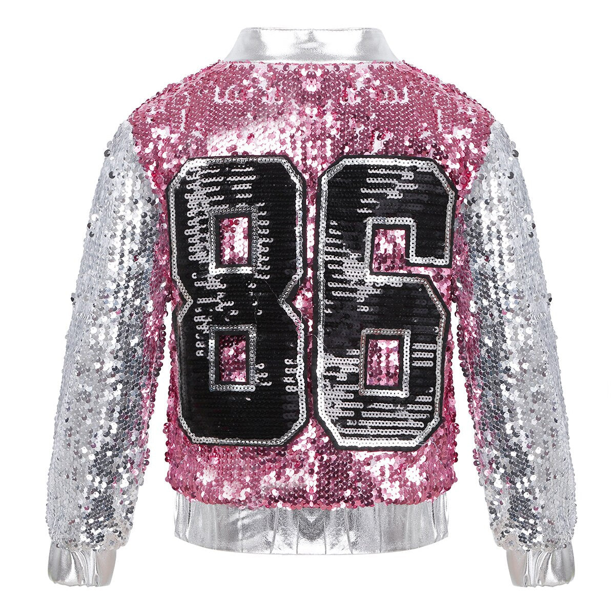 Girls Pink & Silver Sequin Jacket (Age 4-12yrs)