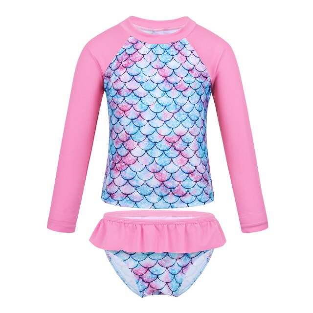 Girls Tankini Swimsuit (Age 3-8YRS) Pink