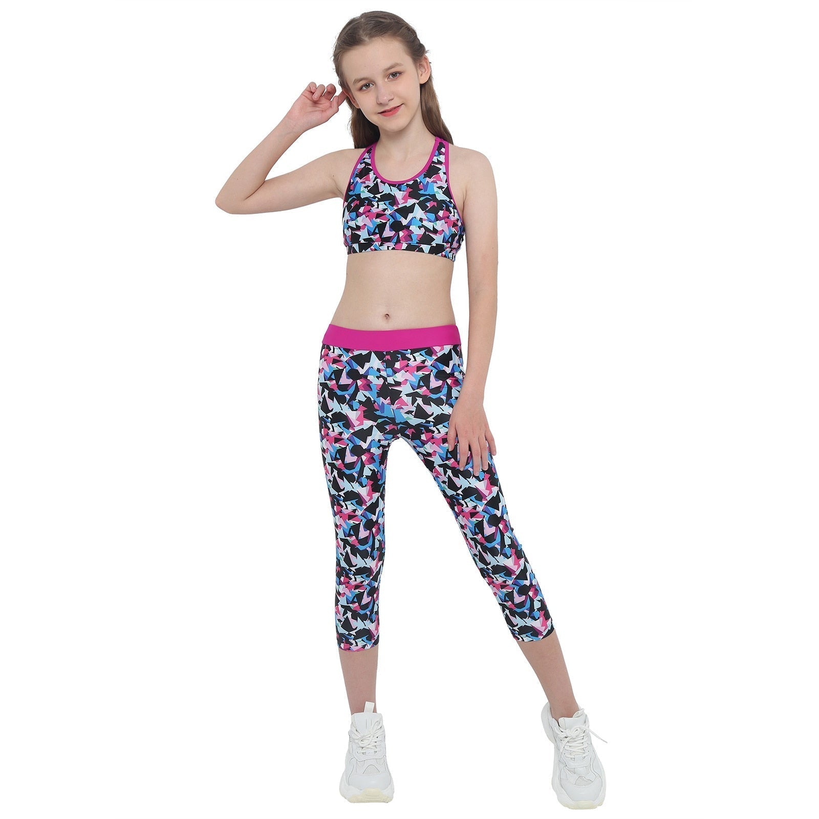 Girls Tank Top & Camoflauge Legging Set (Age 4-14yrs)