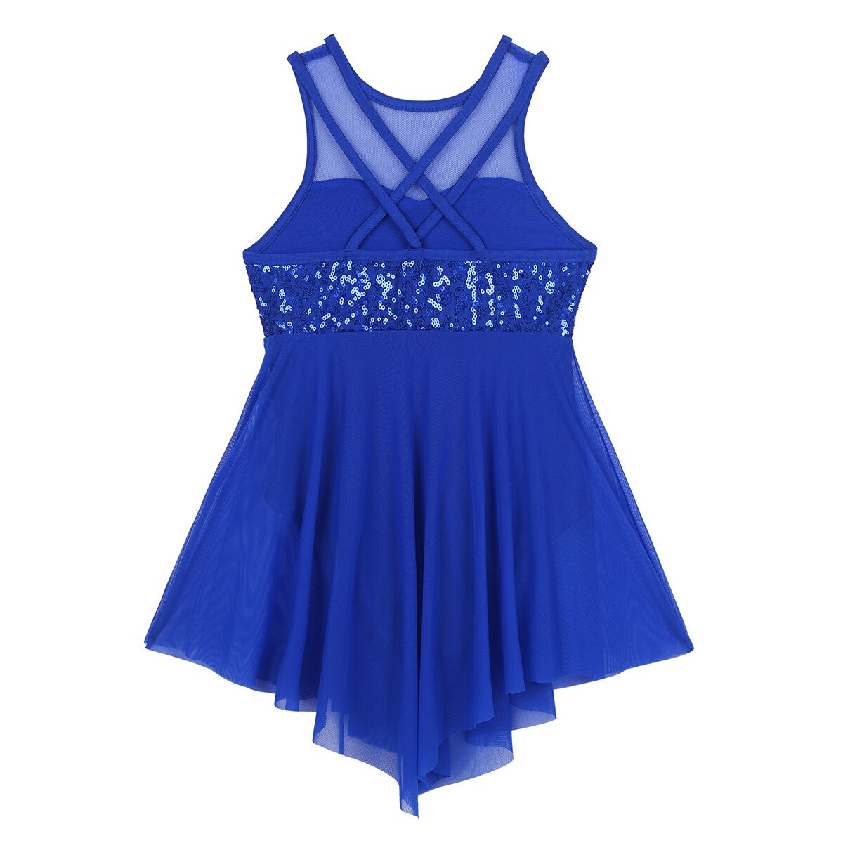 Girls Sequin Leotard Dress (Age 6-14yrs)