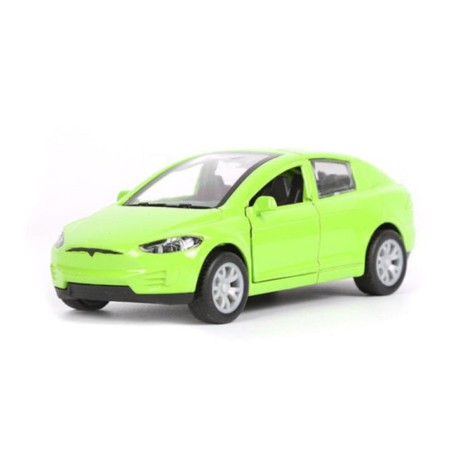 1:32 Tesla MODEL X Alloy Car Model Toy Car Green